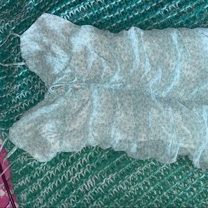 gorgeous aqua and white floral dress